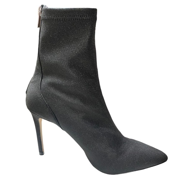 Jewel Badgley Mischka Heeled Bootie, Black Metallic. - Picture 5 of 12